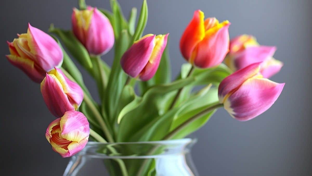 Ce que mon fleuriste m’a dit pour garder les tulipes droites dans le vase