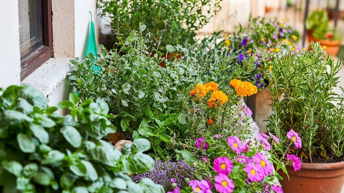 Un carré d’herbes sur la terrasse qui m’a évité bien des allers-retours au supermarché