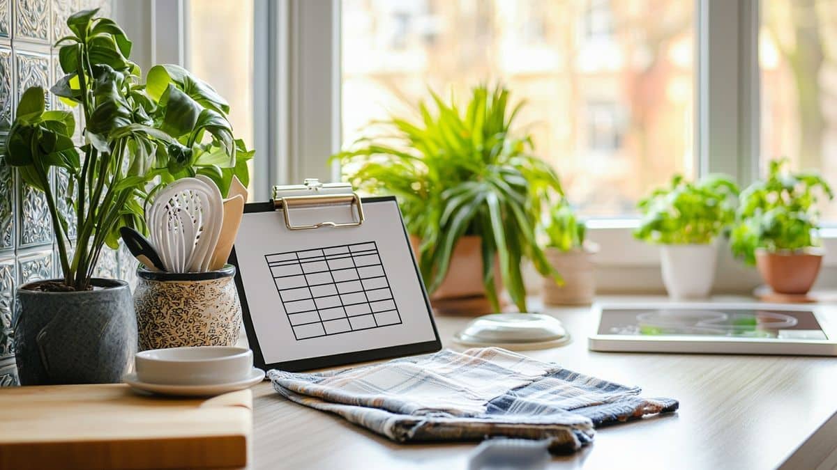 Un planning à cocher pour l’entretien de la maison sans jamais procrastiner